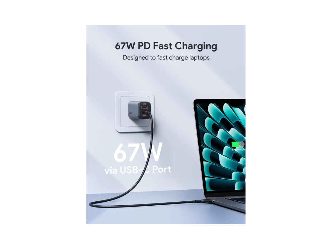 Buy Aukey PA-B6U 67W UFCS 3-Port Wall Charger Fast Multi-Device Charger in Qatar Buy Aukey PA-B6U 67W UFCS 3-Port Wall Charger Fast Multi-Device Charger in Qatar